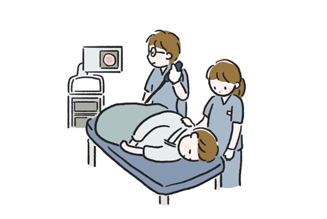 大腸カメラ検査イラスト