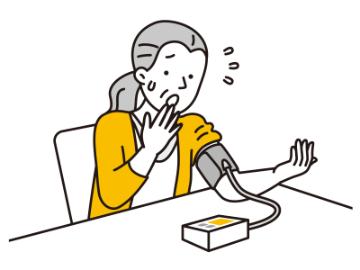 血圧を測るイラスト