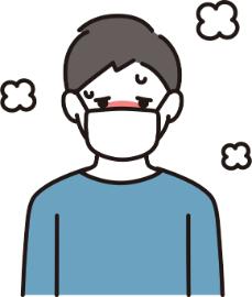 咳が出るイラスト